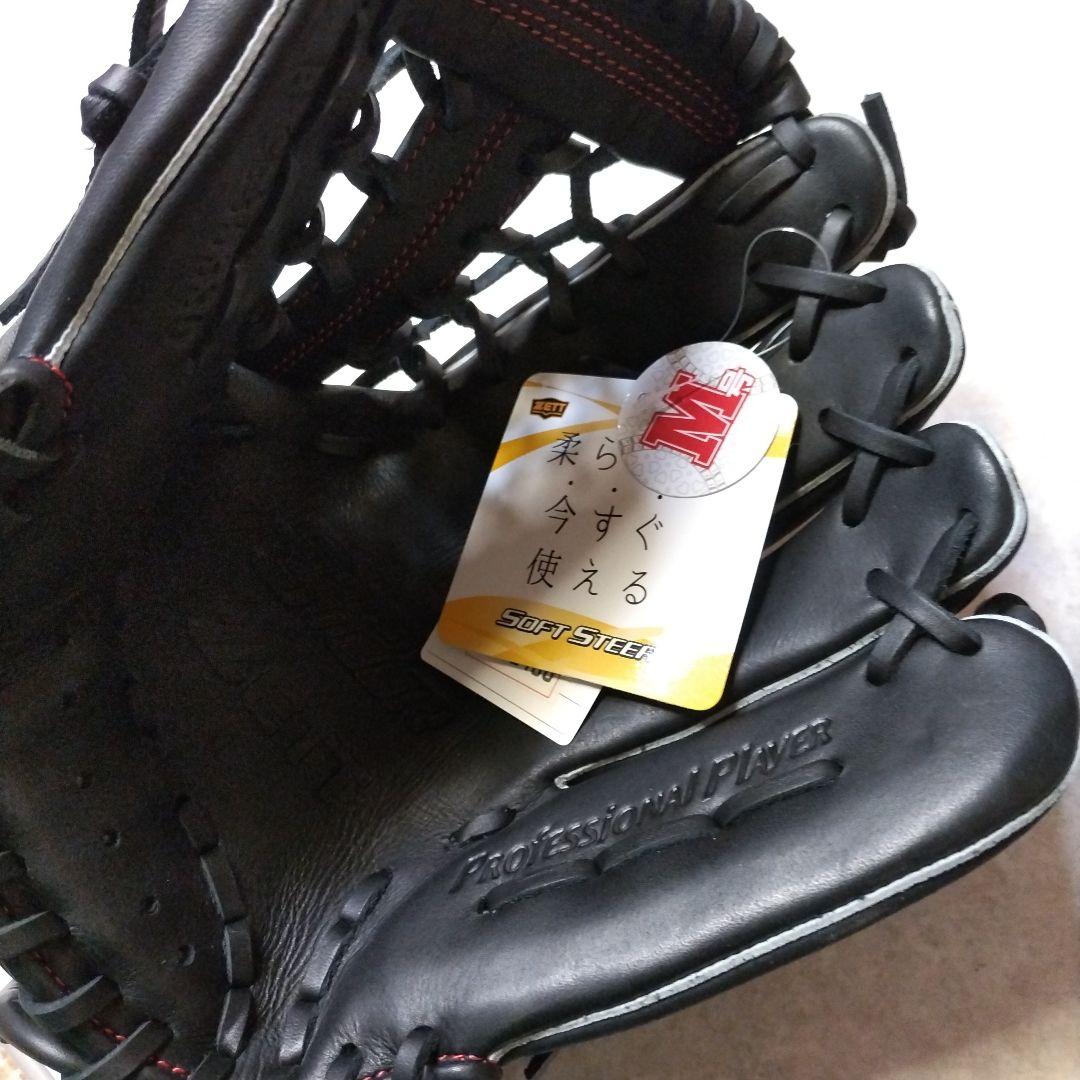 【2023年製】柔らかの人気アイテム　軟式用グローブ　ゼット　ブラック