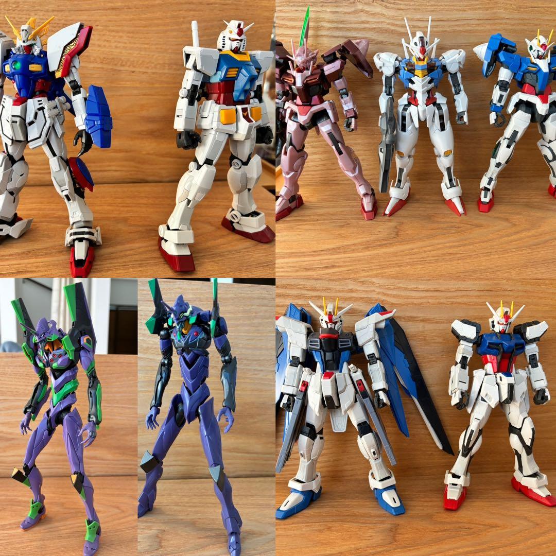 RGシャイニングガンダム　ガンプラ他組立済セット
