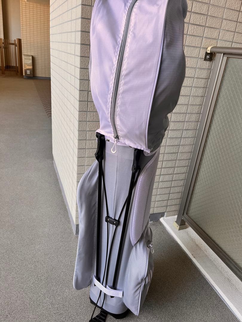 限定品　レア new balance フード付きキャディバッグ グレー