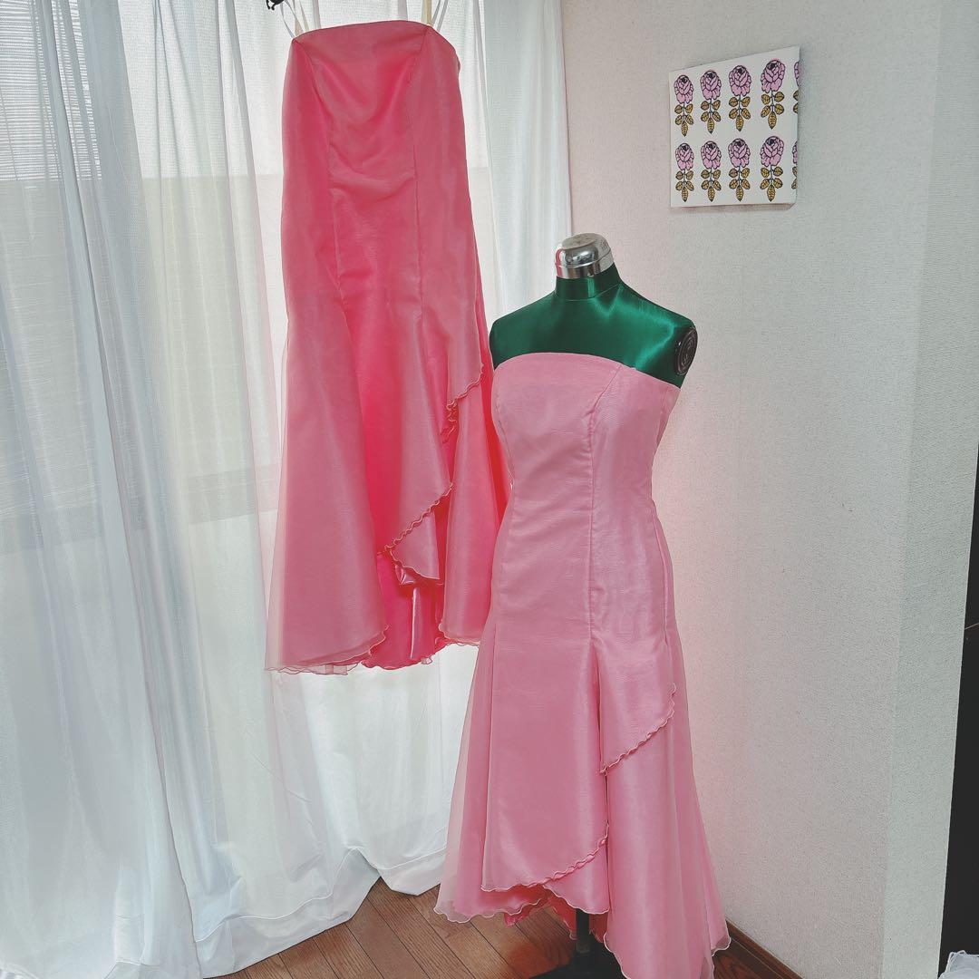 フラダンス　ドレス　ピンク