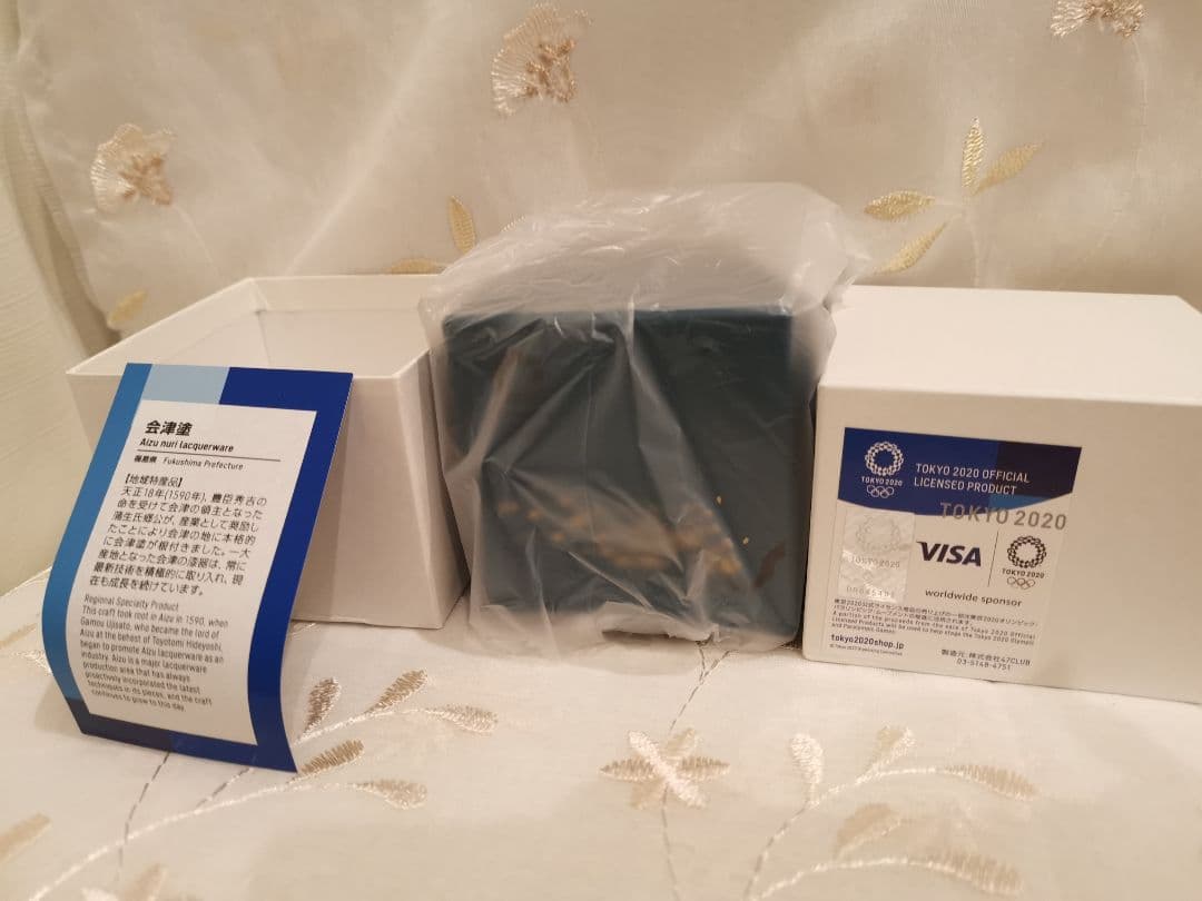 東京オリンピック2020 会津塗り 漆器 オリジナル商品 伝統 文化 小物入れ鏡