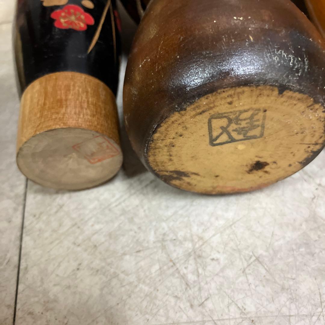 D-3 昭和レトロ 木製 こけし 小芥子 18体セット まとめ売り 大量 人形