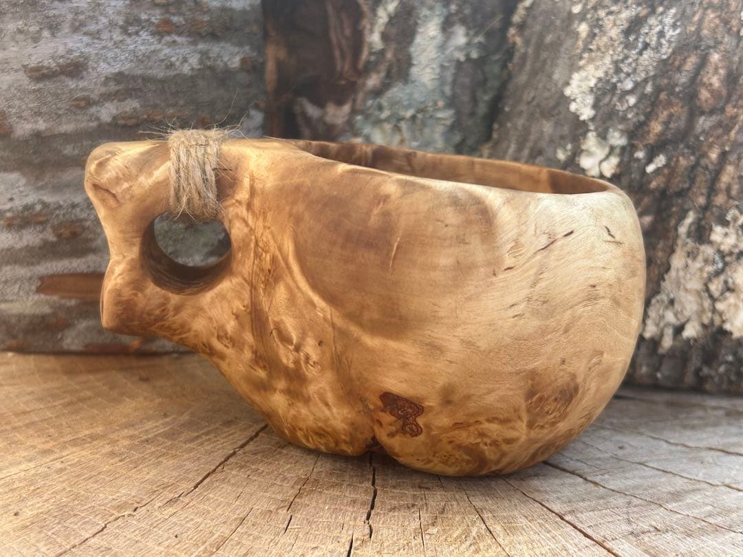 sunswood サンズウッド　白樺瘤　ククサ　一点もの　ソロキャン　野営