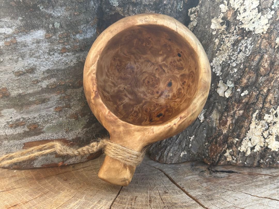 sunswood サンズウッド　白樺瘤　ククサ　一点もの　ソロキャン　野営