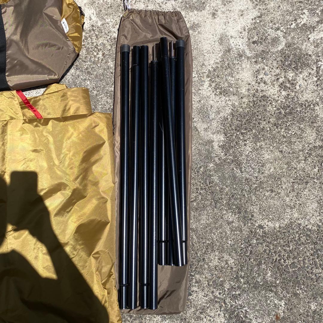 【ほぼ未使用】スノーピーク アメニティタープヘキサLセット 試し張りのみ