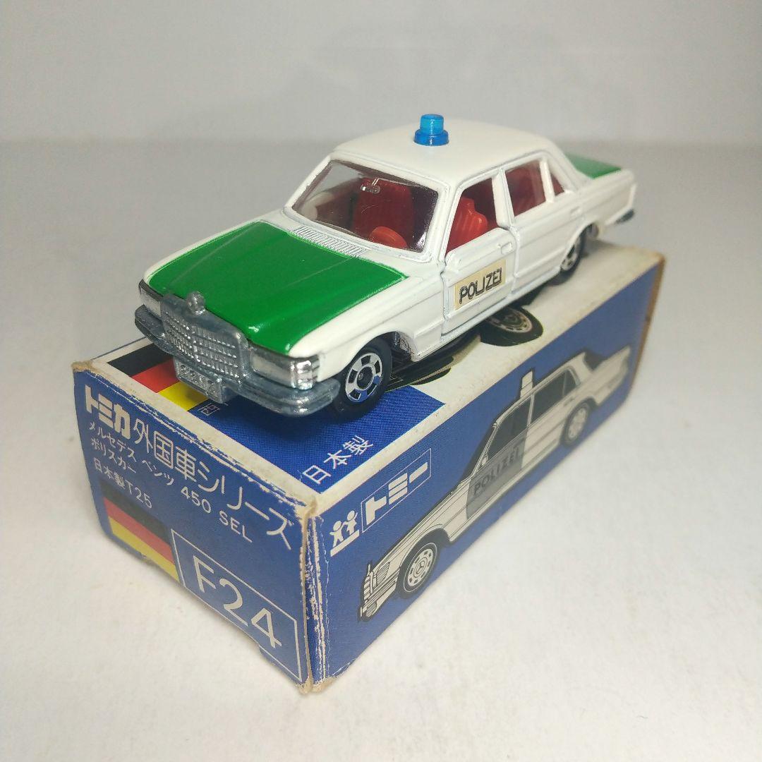 (3309)トミカ 青箱 日本製 メルセデス ベンツ 450SEL ポリスカー