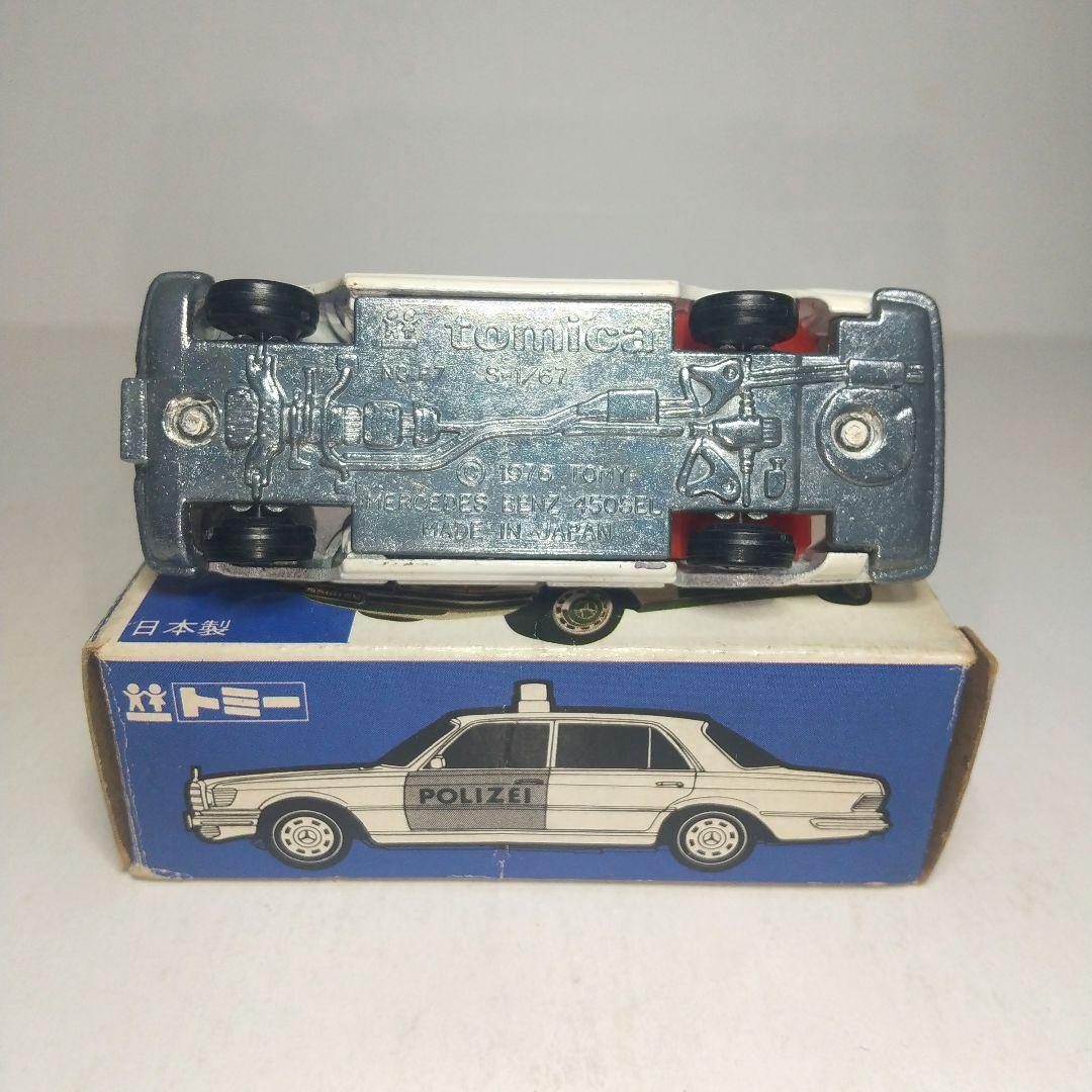 (3309)トミカ 青箱 日本製 メルセデス ベンツ 450SEL ポリスカー