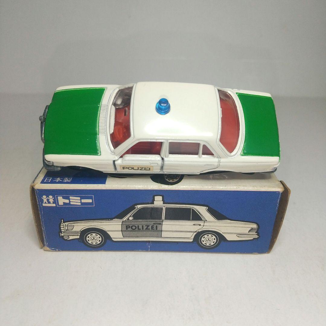 (3309)トミカ 青箱 日本製 メルセデス ベンツ 450SEL ポリスカー