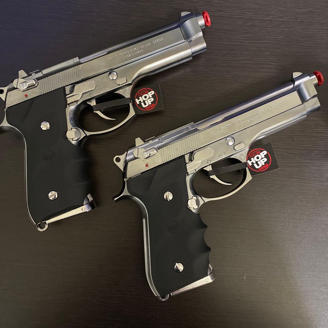 東京マルイ M92Fクロームステンレス 2丁+予備マガジン2個セット+おまけ