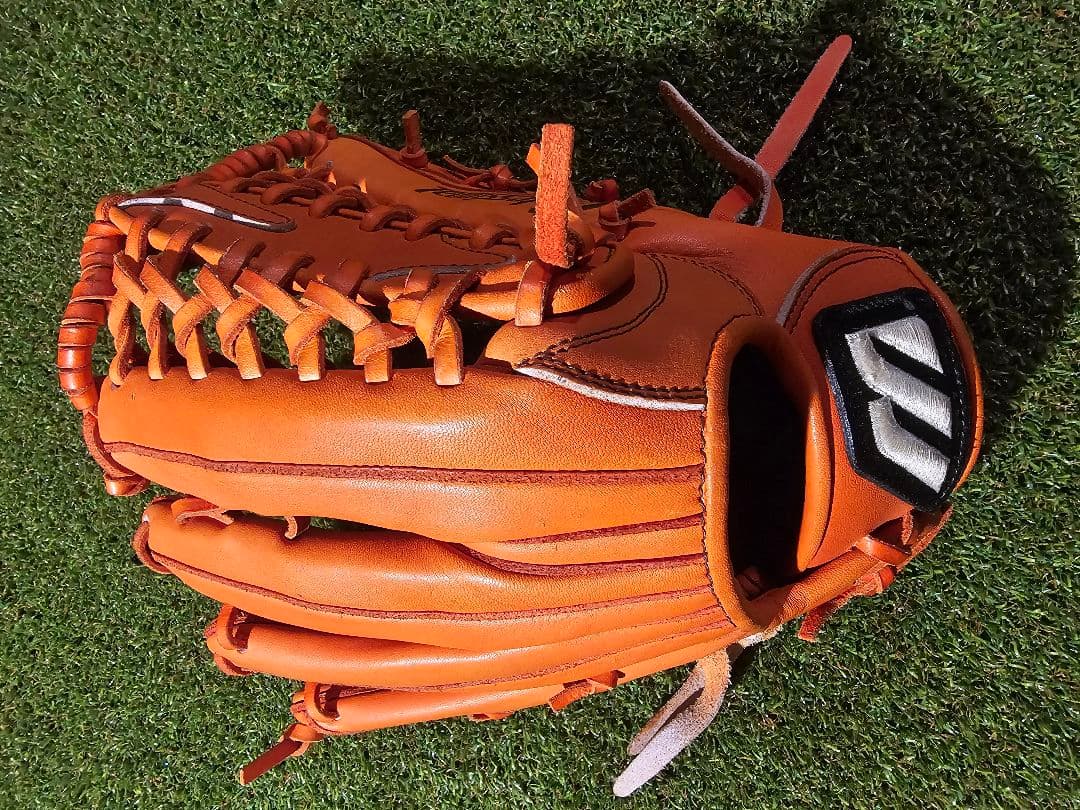 ミズノ　ビューリーグ　軟式　ジュニアサイズ　プラチナM　イチローモデル　オレンジ