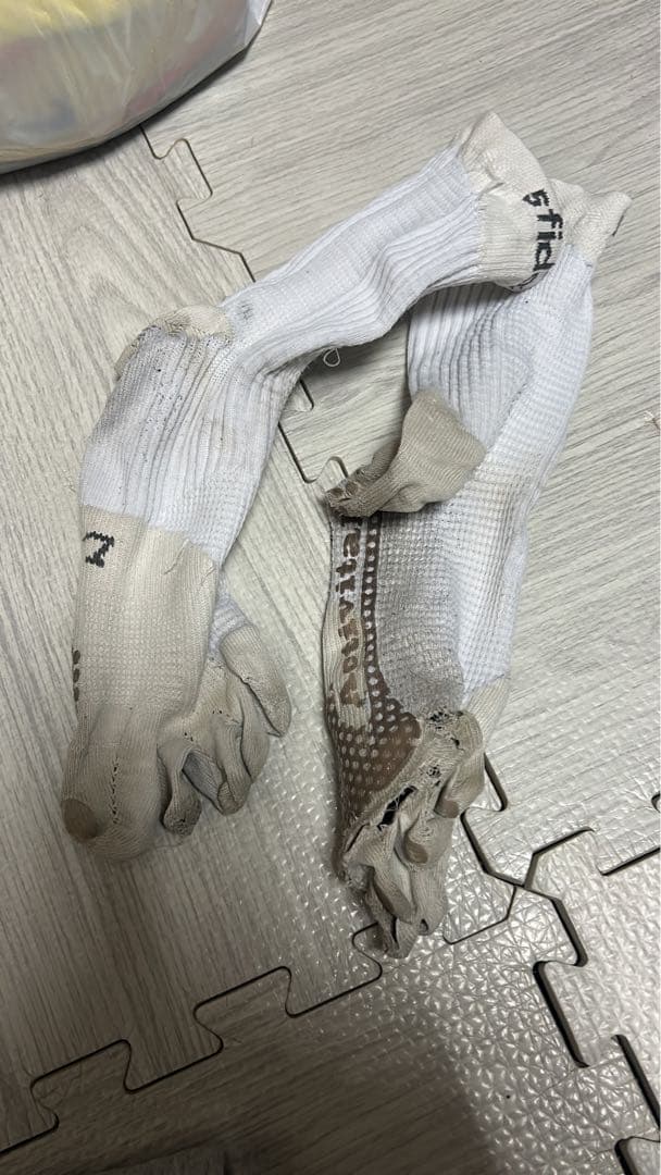 サッカー用ソックス ネイビーとホワイト