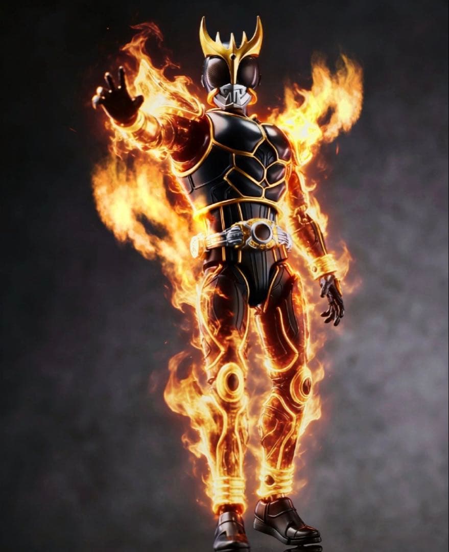 仮面ライダークウガ　アルティメット　プラモデル　発光ギミック　可動フィギュア