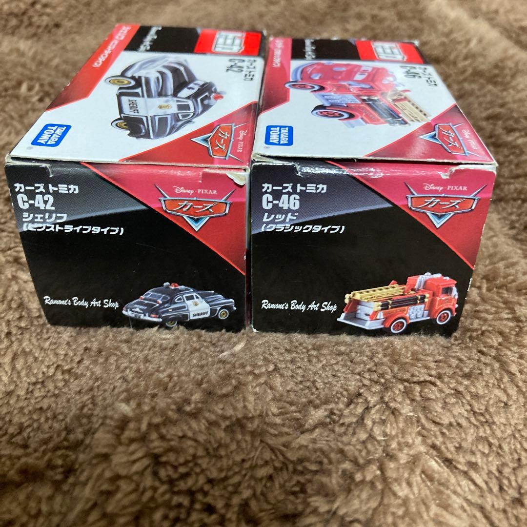 カーズトミカ　廃盤シェリフ&レッドまとめ売り