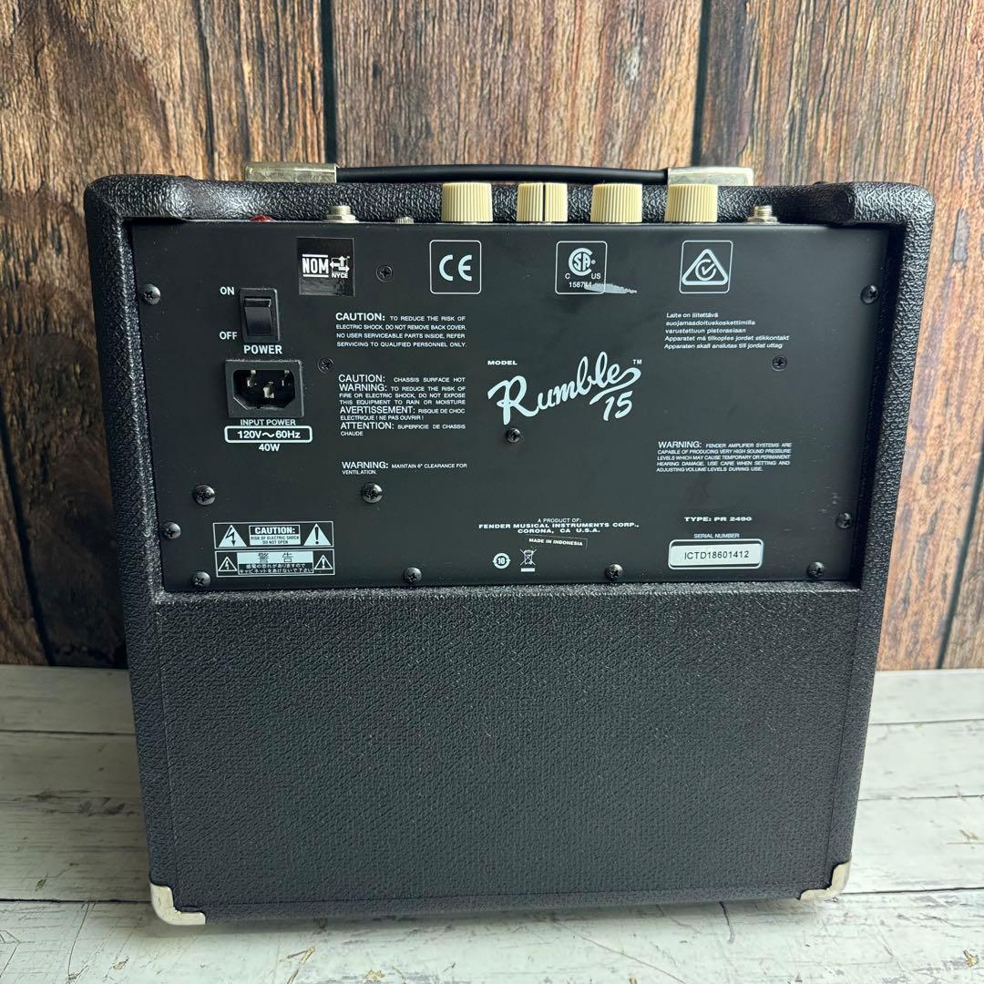 fender ベースアンプ Rumble15 ベース用アンプ アンプ 機材