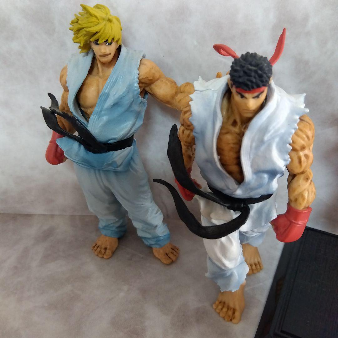 台座無　超造形魂 ストリートファイターIV　リュウ　ケン　春麗　ベガ　フィギュア