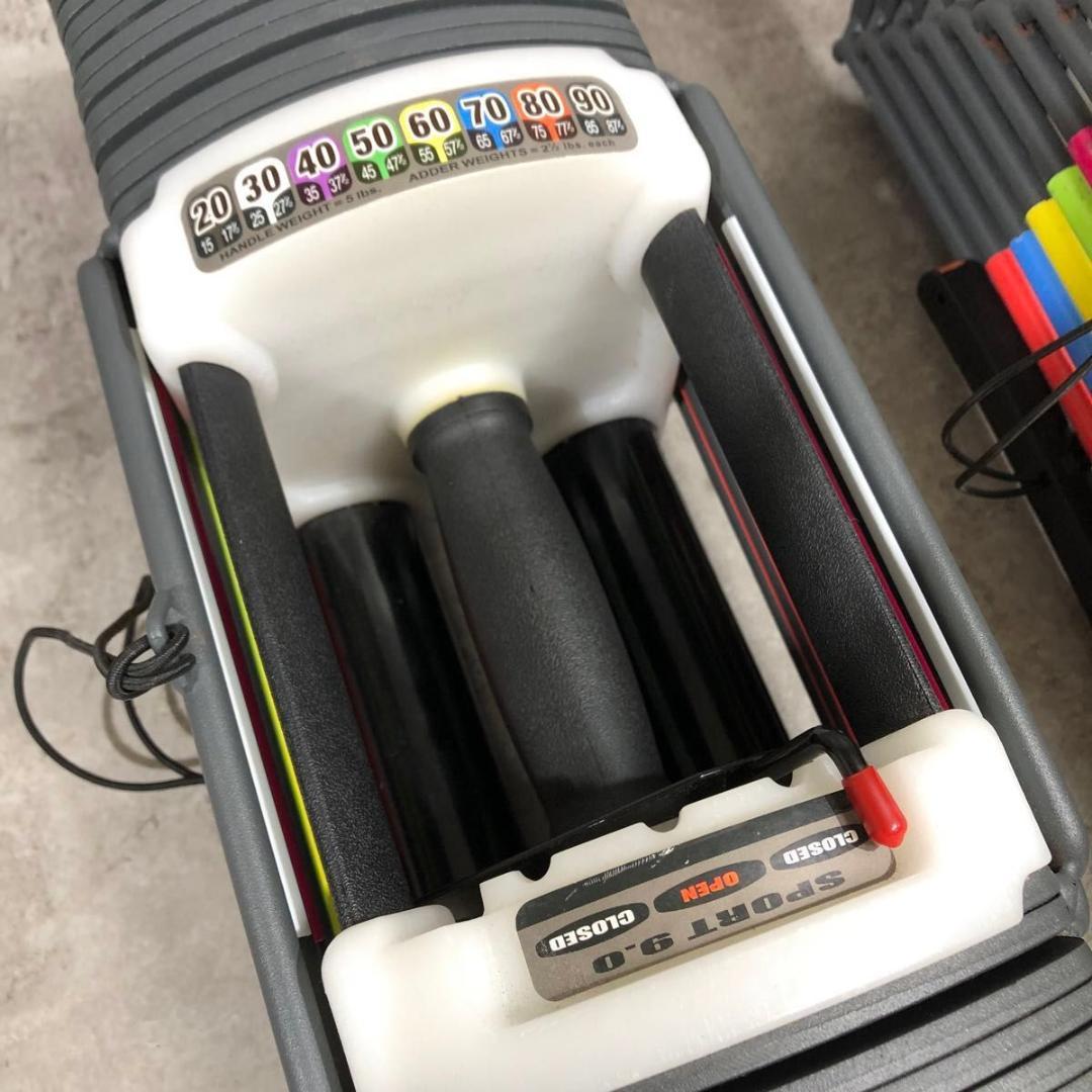 美品 POWER BLOCK 可変式 ダンベル 82kg セット 【1/2】