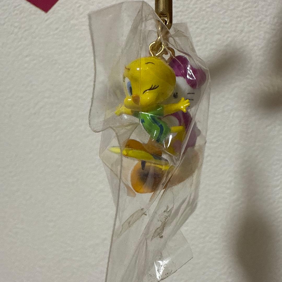 キティ トゥイーティー tweety&kitty ストラップ サーフィン 激レア