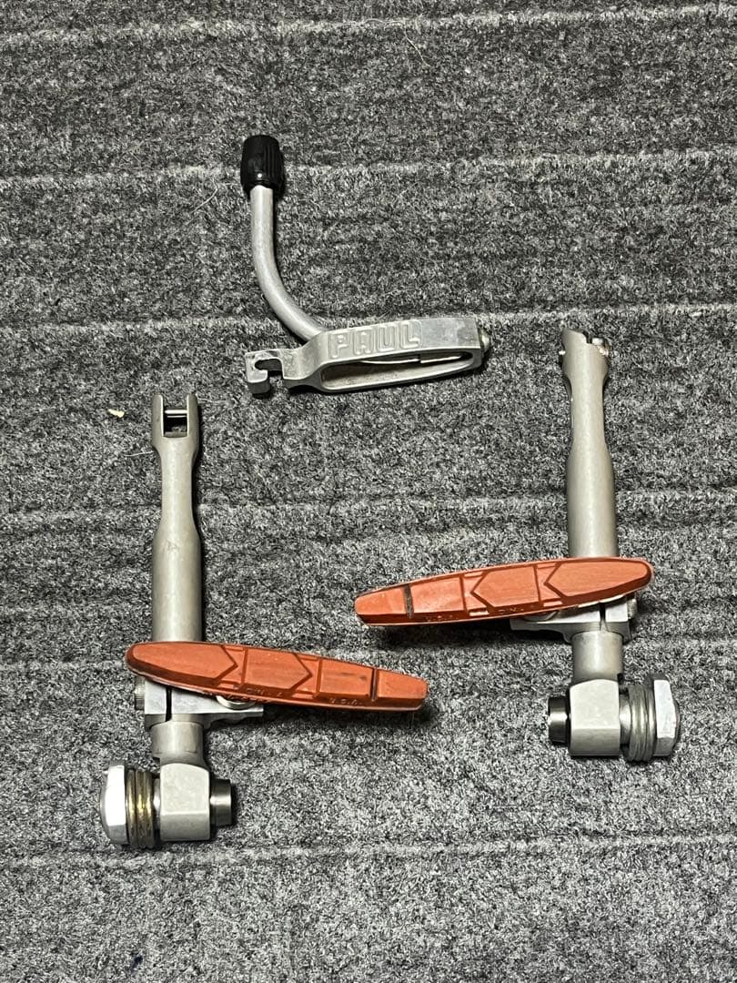 PAUL motolite V-brake シルバー前後セットbluelug