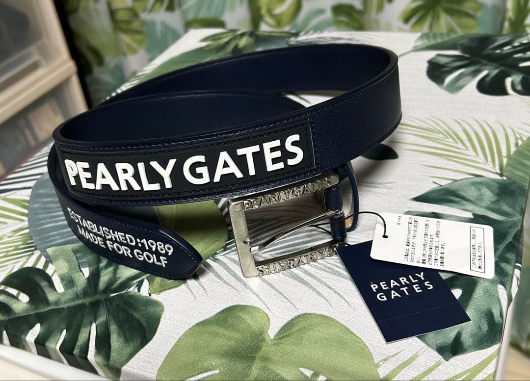 パーリーゲイツ　 ゴルフ用ベルト ネイビー FR