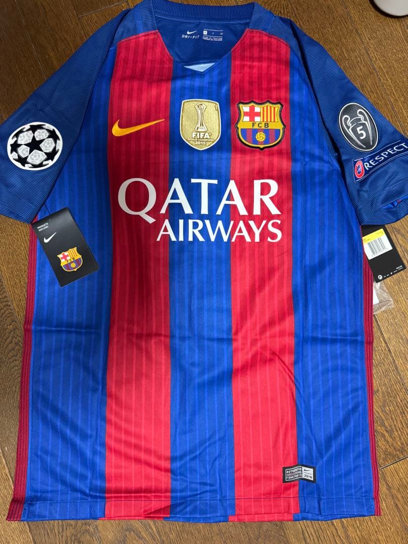 新品未使用 タグ付 FCバルセロナ CL仕様 ネイマール ユニ S