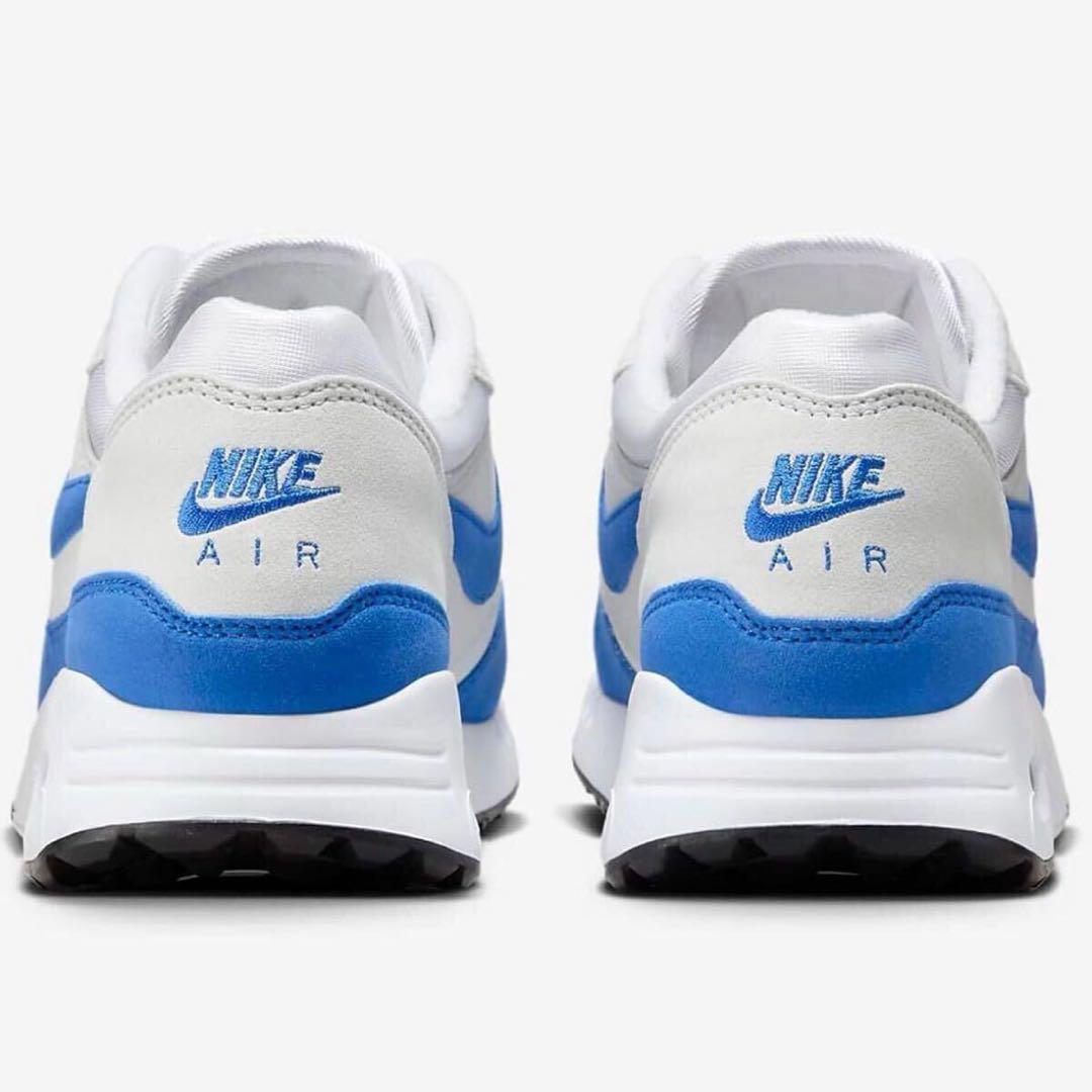 ナイキ ゴルフ 27.5cm エアマックス スパイク シューズ 靴 白 青