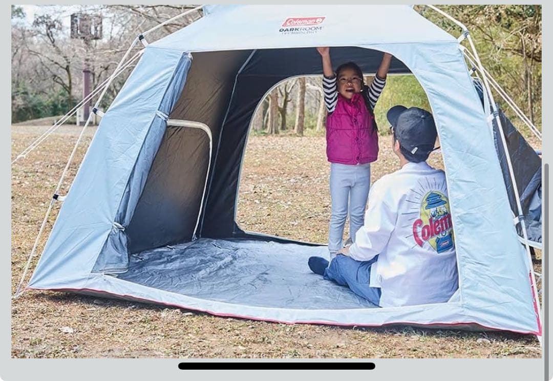 25年盤Coleman ダークルームテントファミリースクリーンシェード4-５人用