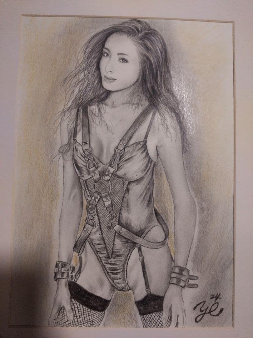 裸婦、美人画、絵画F4、風の中、W、山本英二、真作、肉筆、高塚省吾、森本草介。