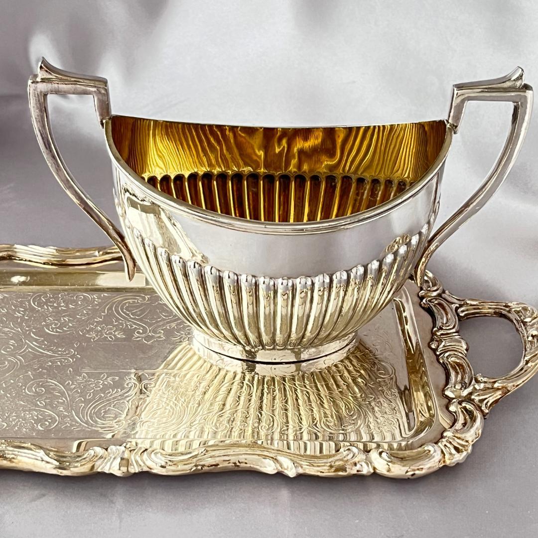 【英国】クイーンアンスタイル ミルクジャグ / シュガーボウル