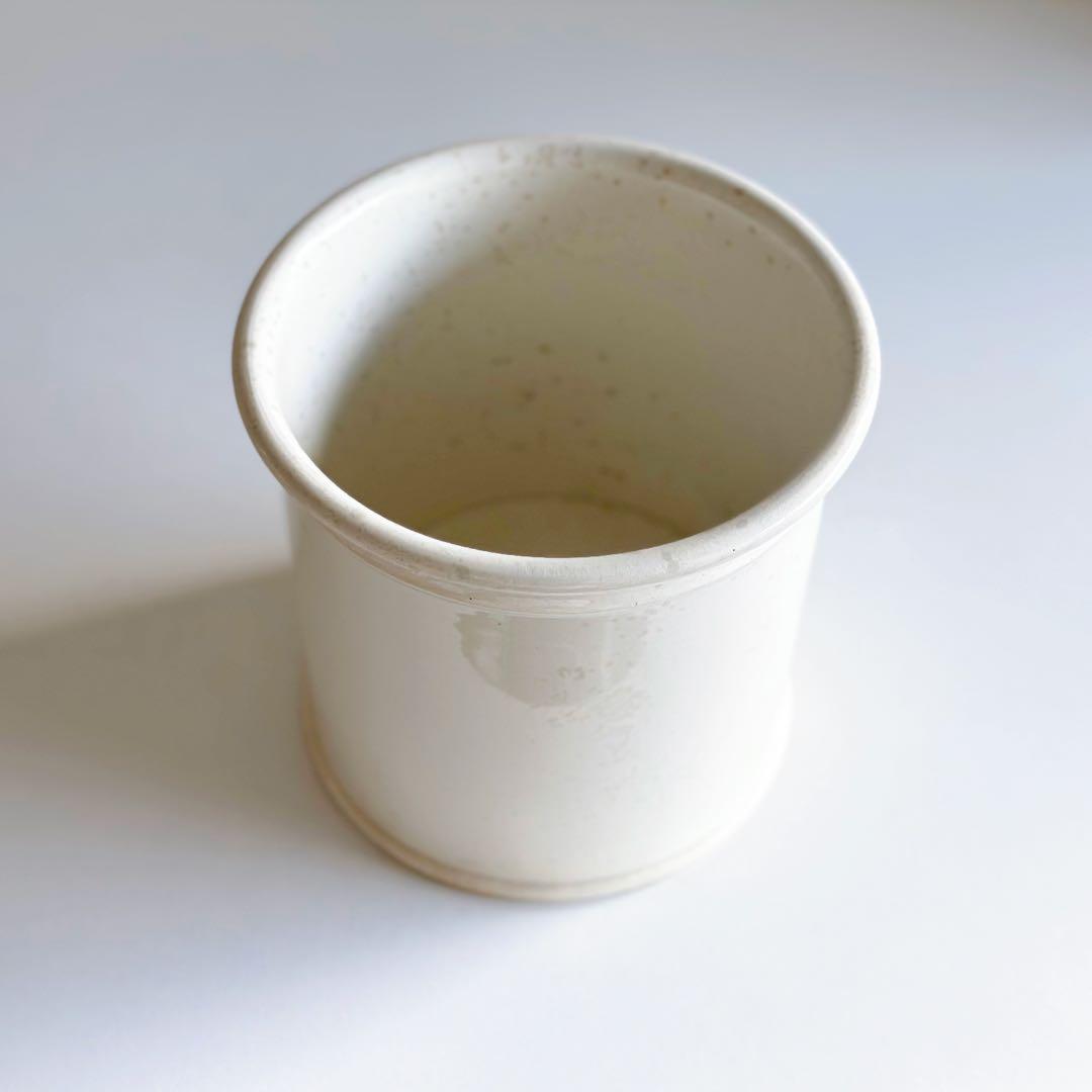 クレイユ・モントロー 白釉 コンフィチュールポット フランス アンティーク 特大