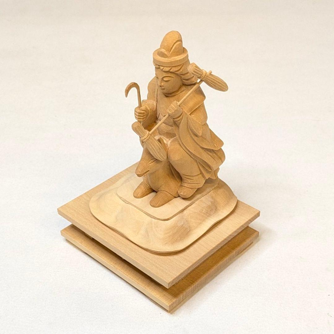 【最終日特価・新品】 最上稲荷　柘植　総高さ約10.5㎝　最上位経王大菩薩