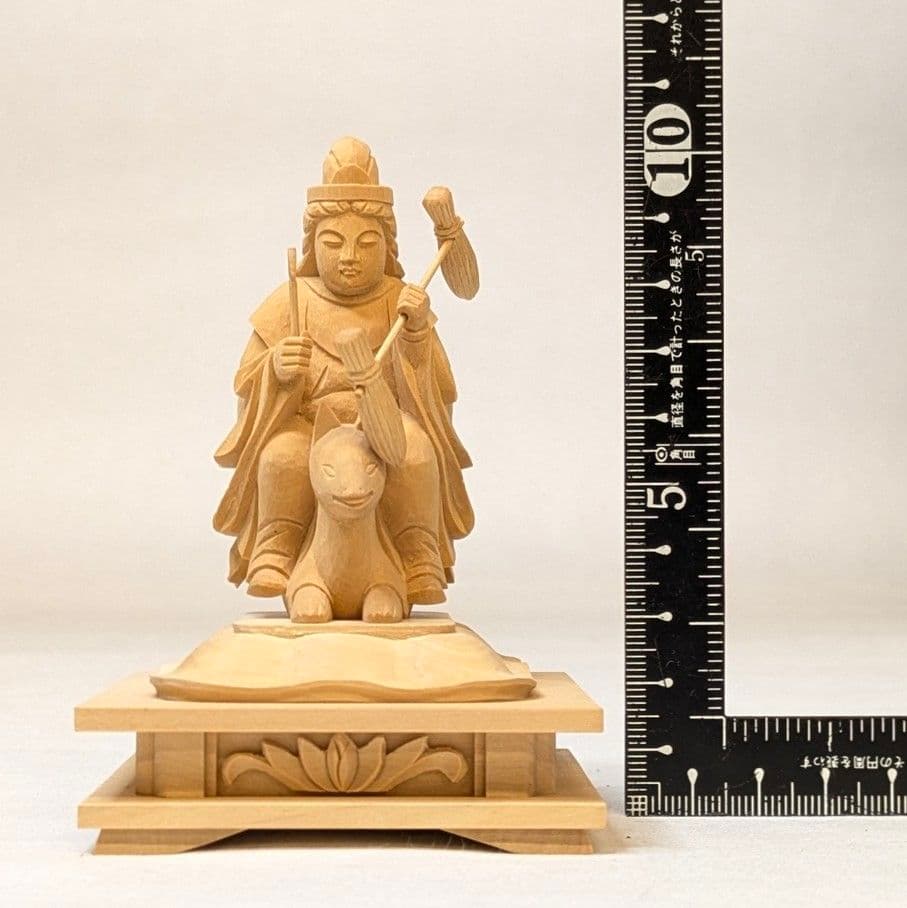 【最終日特価・新品】 最上稲荷　柘植　総高さ約10.5㎝　最上位経王大菩薩