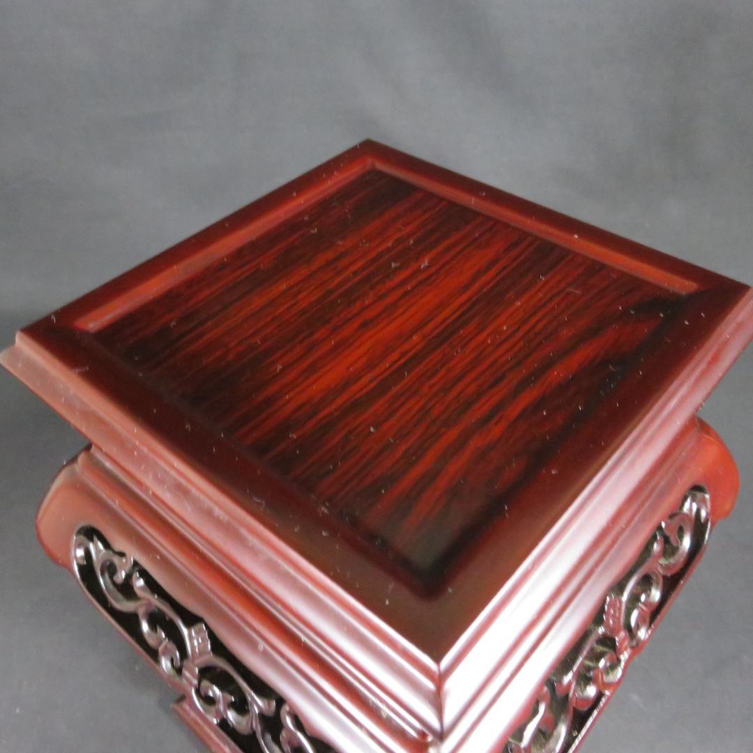 花台 ミニ高台 紫檀 美品 一部分解可能 木製 高級品