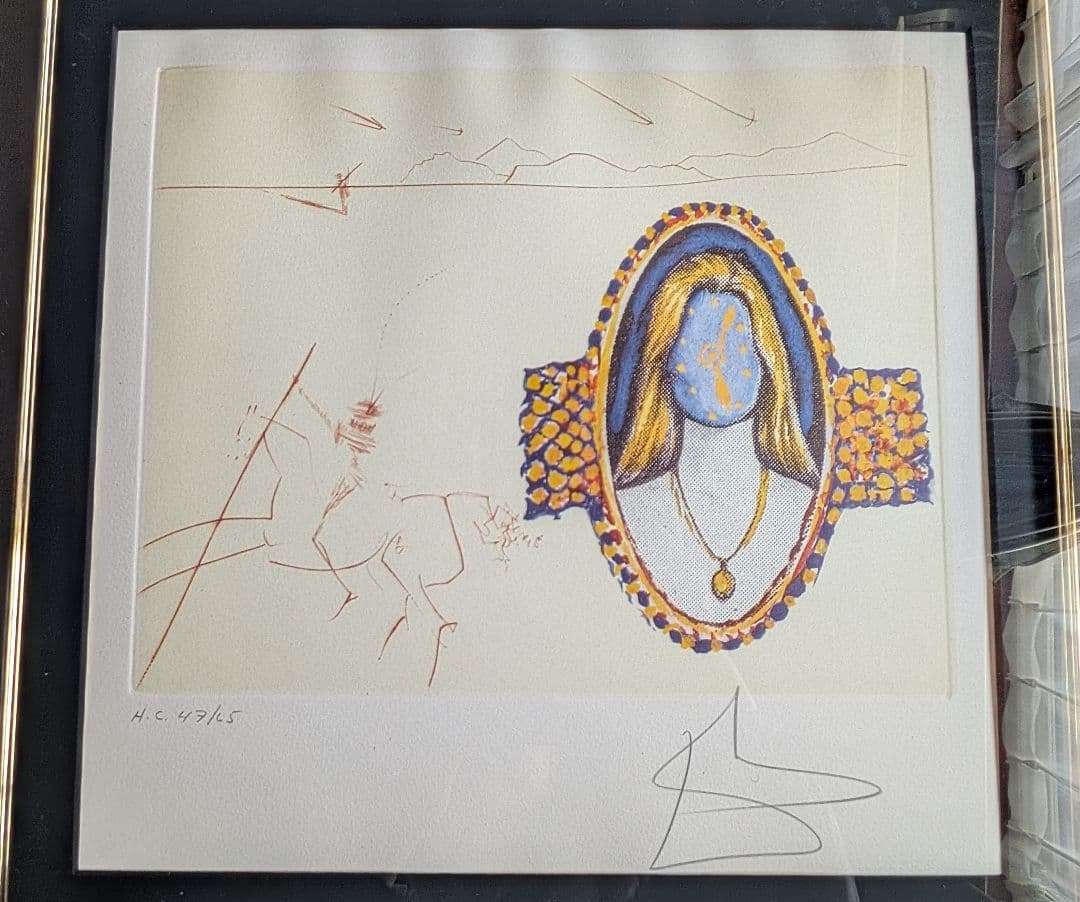 サルバドール・ダリ 人生の循環 ― 若さの活力 サイン　Dalí