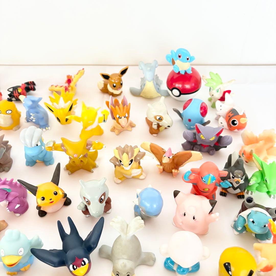 ポケモンキッズ　指人形（ゆび人形）ソフビ90体まとめ売り 大量セット　初期多数