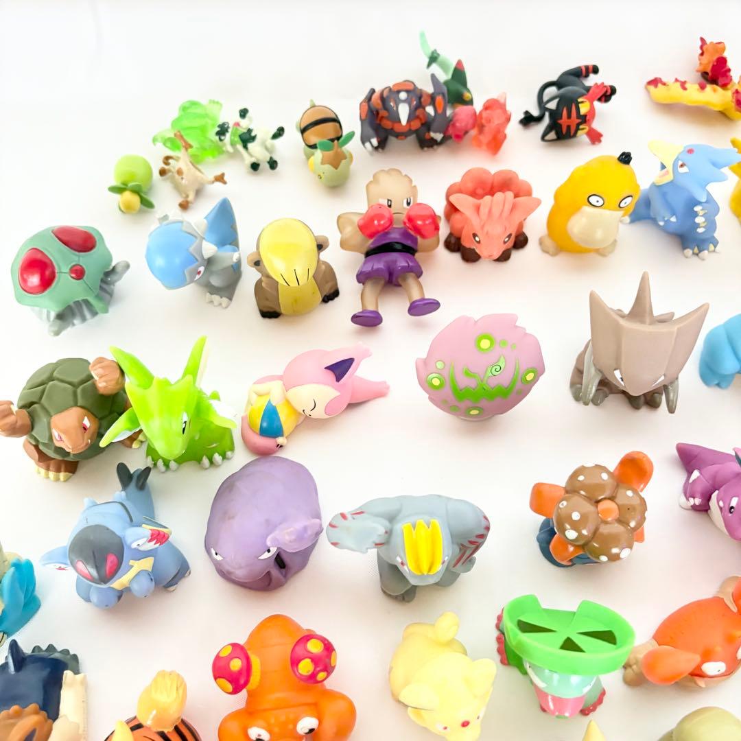 ポケモンキッズ　指人形（ゆび人形）ソフビ90体まとめ売り 大量セット　初期多数