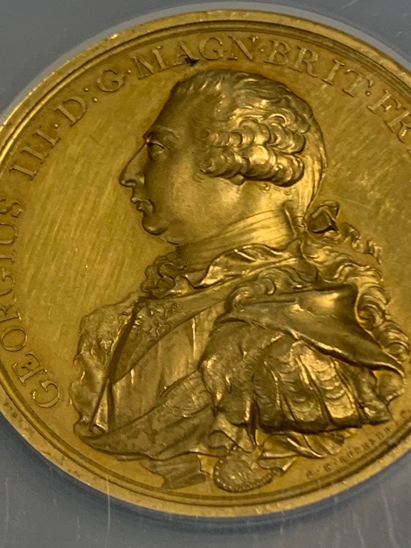 ONLY ONE &TOP POP❗️ジョージ3世 暗殺未遂　金　GILDメダル