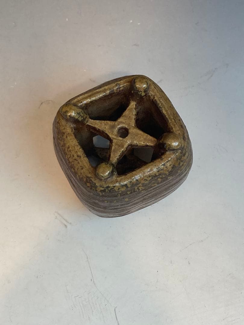 古備前糸巻蓋置 古作 茶道具