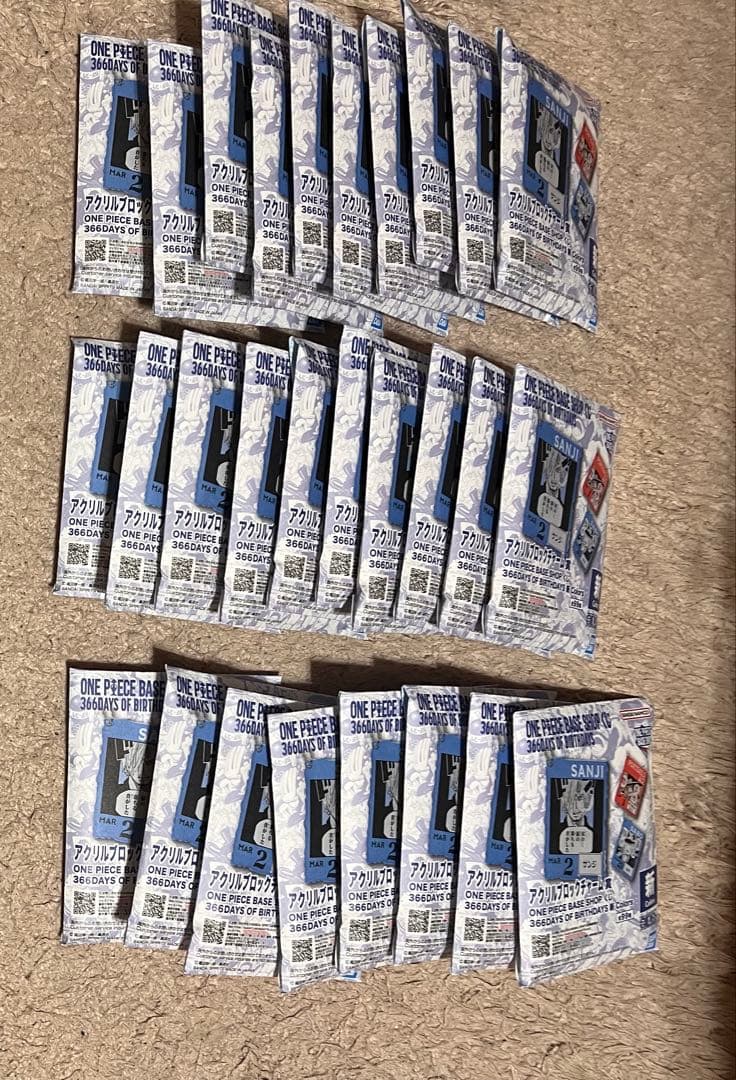 ワンピースベースショップ　一番くじ　アクリルブロックチャーム賞　新　28個