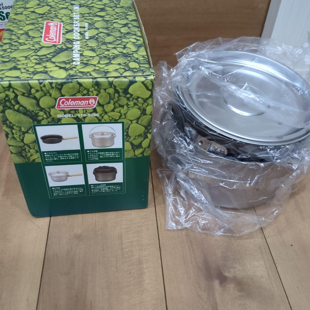 Coleman アウトドア スタッキング クッカー M　カトラリーセット未使用品