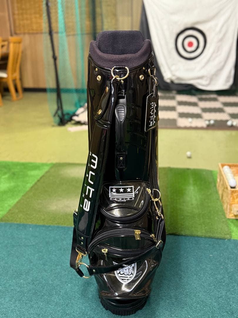 美品　ムータ　キャディバッグ 黒　スケルトン　中古美品