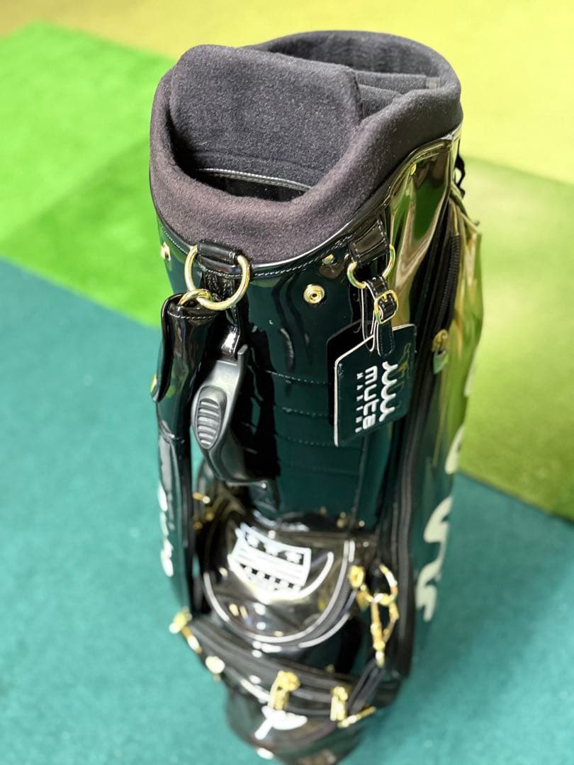 美品　ムータ　キャディバッグ 黒　スケルトン　中古美品