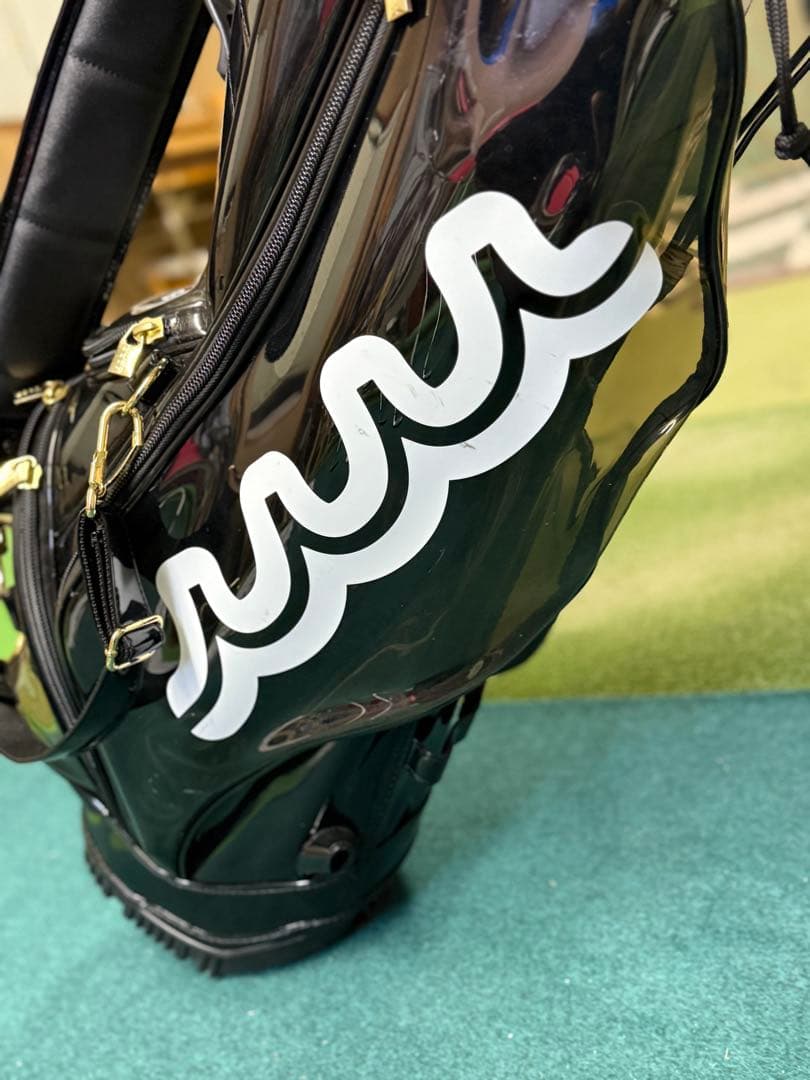 美品　ムータ　キャディバッグ 黒　スケルトン　中古美品