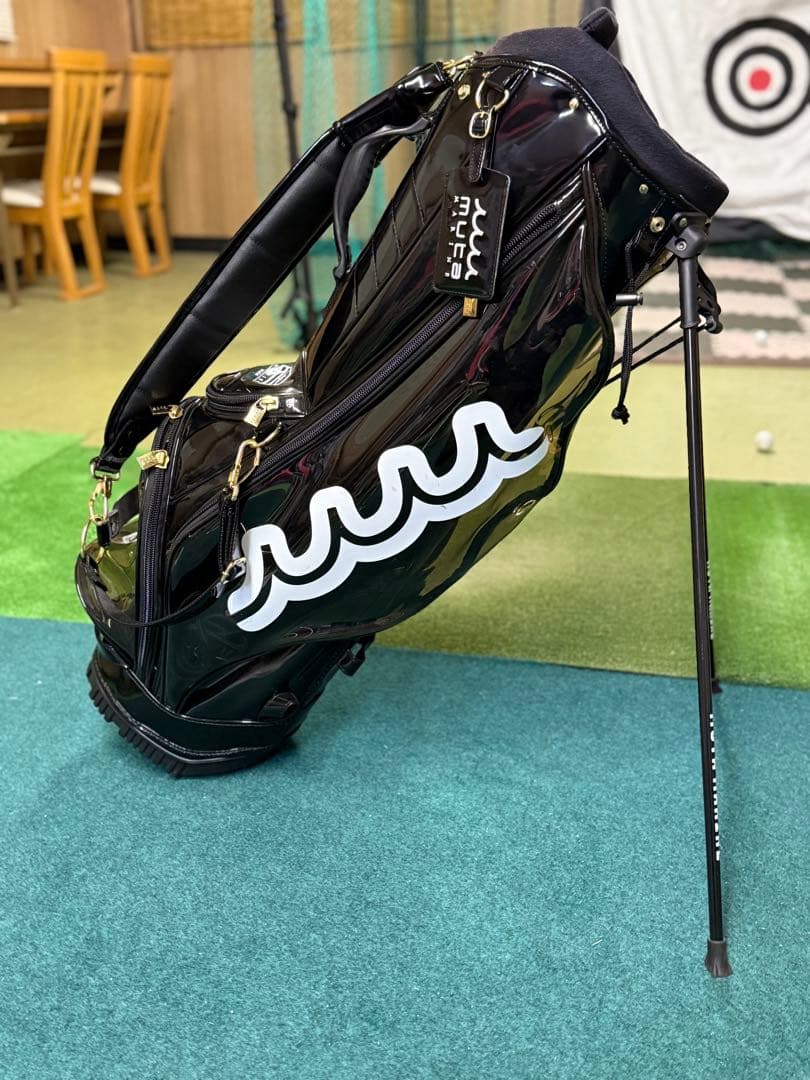 美品　ムータ　キャディバッグ 黒　スケルトン　中古美品