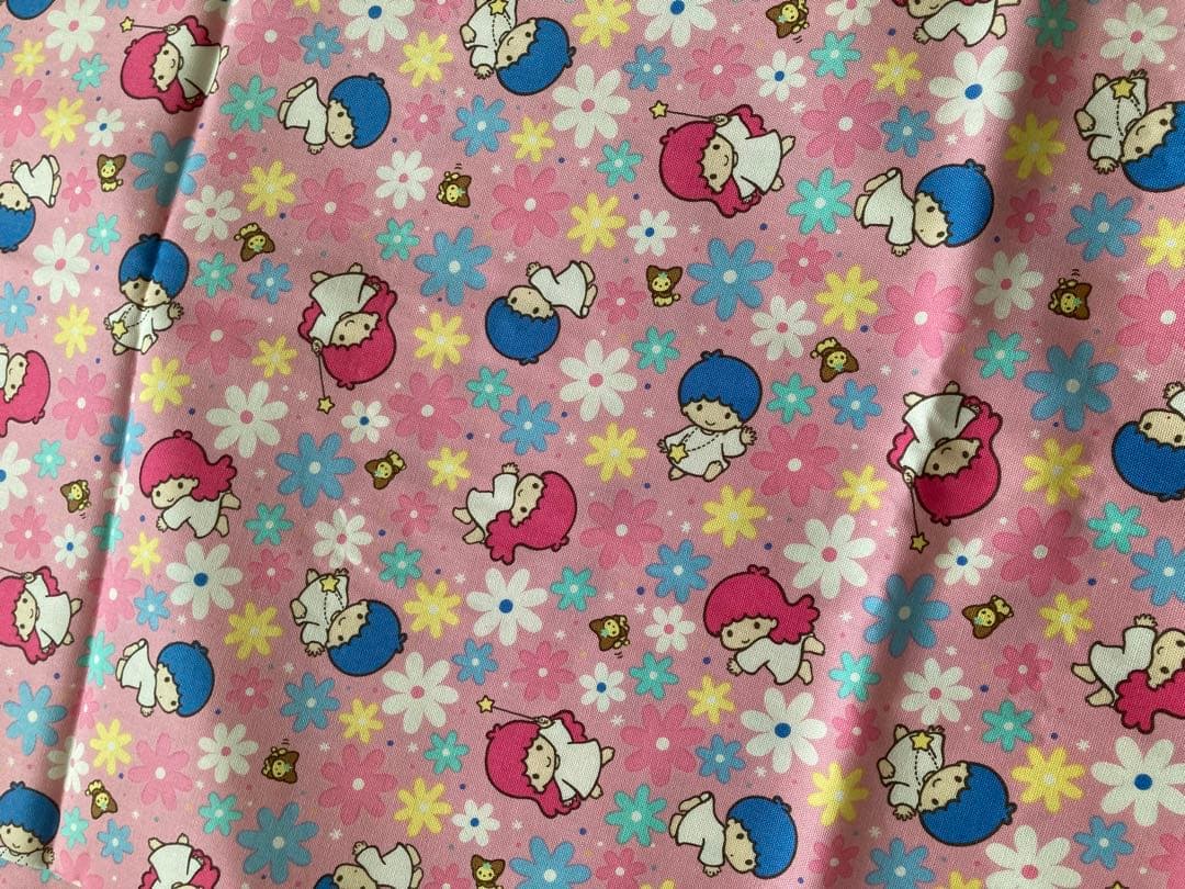 【1992年製/当時もの】リトルツインスターズ キキララ サンリオ プリント生地