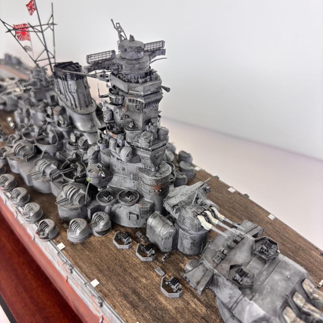 タミヤ 1/350 戦艦大和 完成品 クリアケース付き