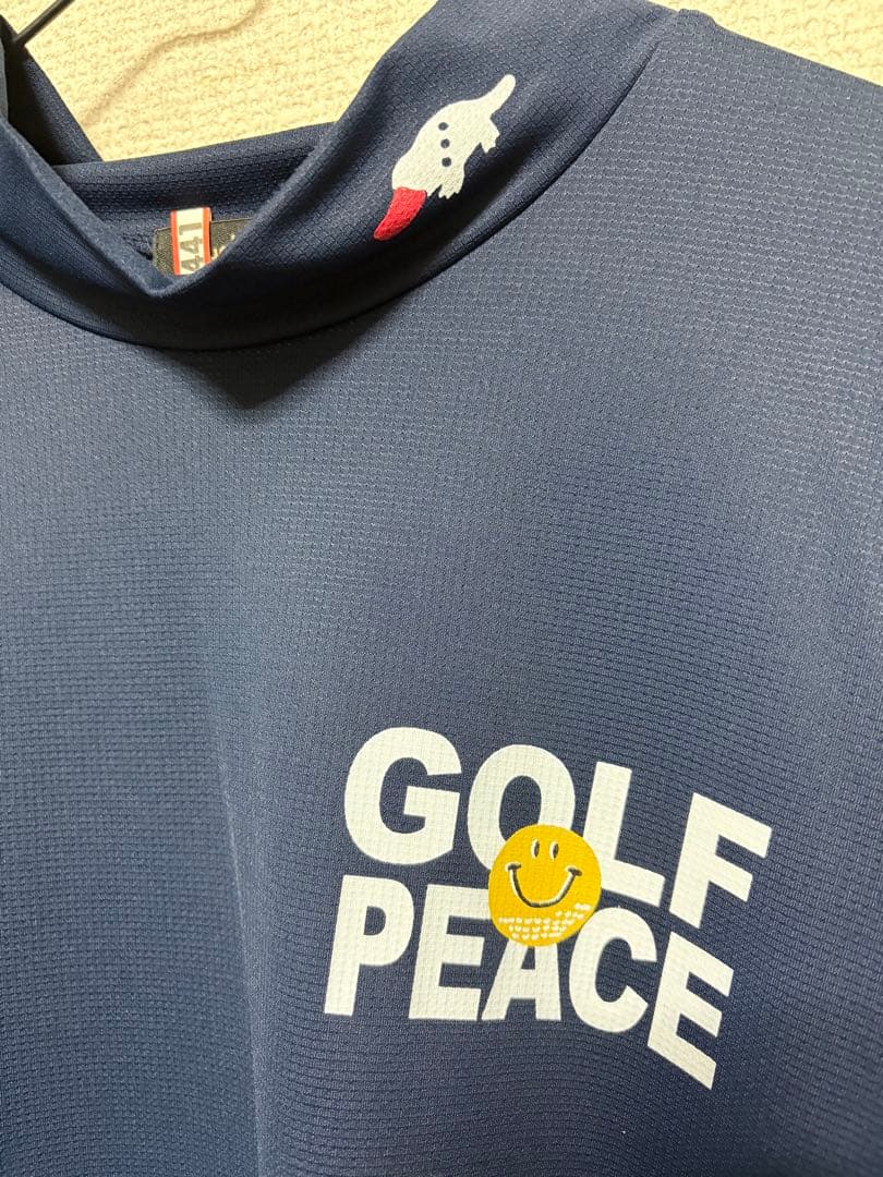 ラフ＆スウェル　メンズゴルフウェア　モックネック　ネイビー　Ｍサイズ 超美品