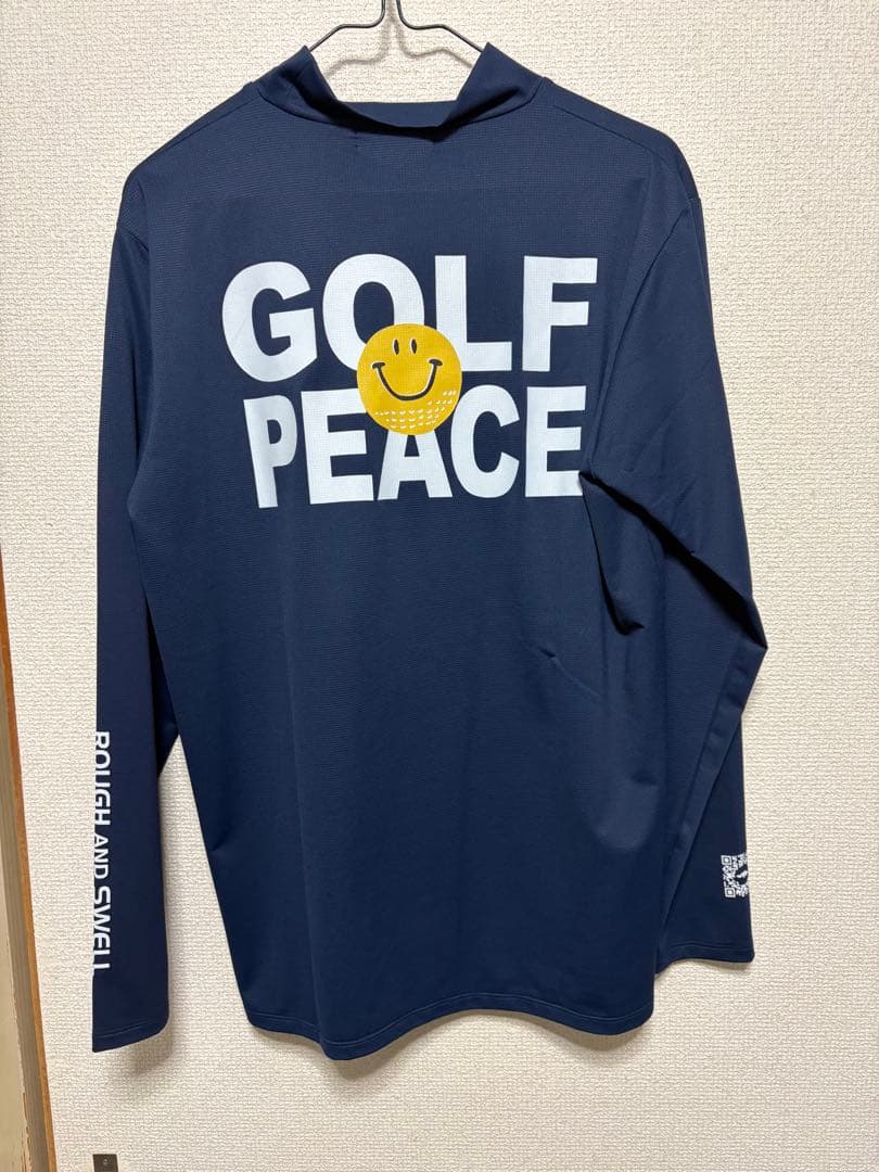 ラフ＆スウェル　メンズゴルフウェア　モックネック　ネイビー　Ｍサイズ 超美品