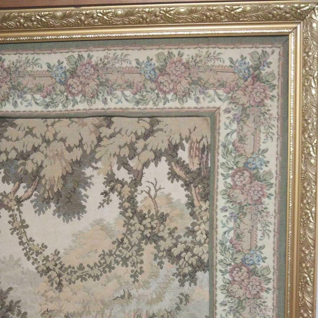 大型ゴブラン織り  絵画アンティーク 美術品