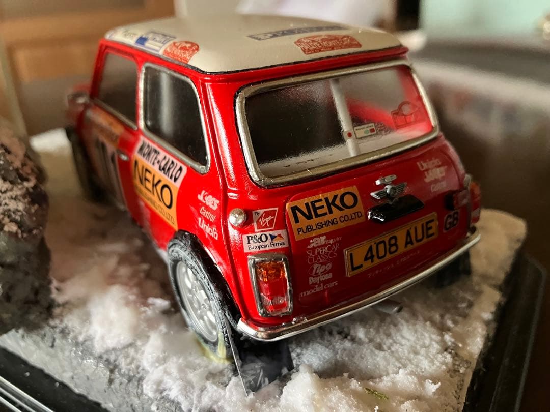 MiniCooper1/24フジミ1.3iモンテカルロ1994 ジオラマケース付