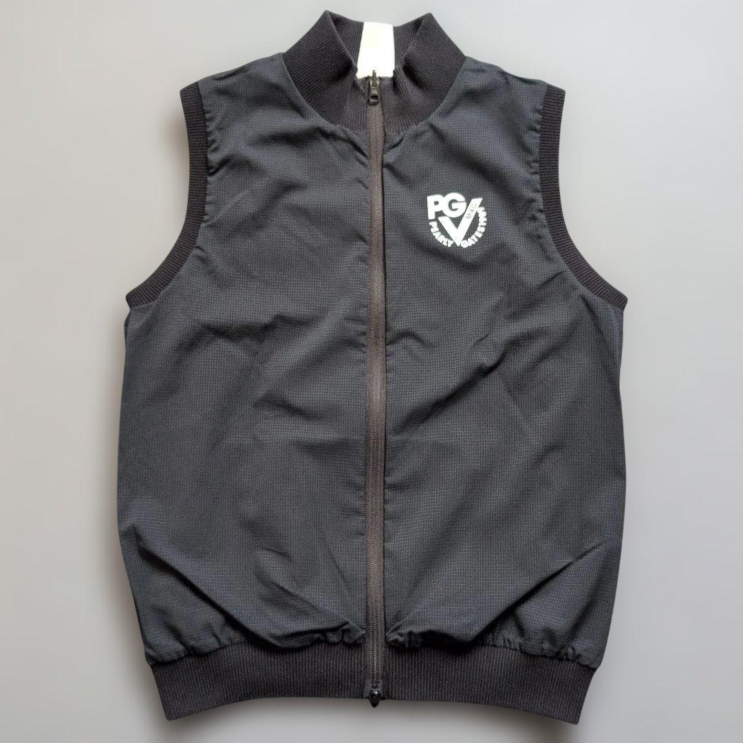 【美品】パーリーゲイツゴルフ　ナイロン　ニット　リバーシブルフルジップベスト